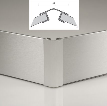 ΓΩΝΙΑ ΜΠΑΖΑΣ (90ο-135ο) 150ΜΜ INOX ΛΕΙΑ