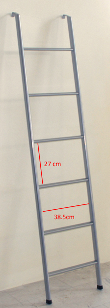 Σκάλα για κρεβάτι ανοδιωμένη 1.85m