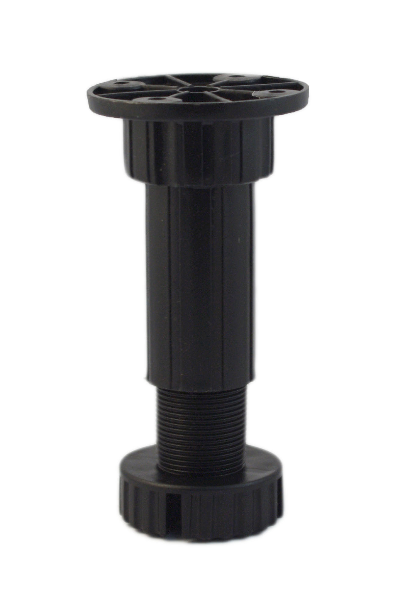 51061 Πόδι κουζίνας ψιλο πασο μαύρο 70mm