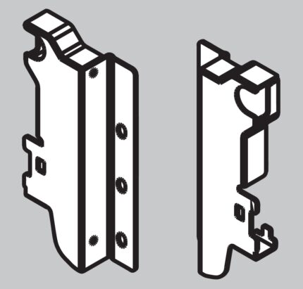 Πισω στηριγματα πλατης συρταριου 86mm για 1 ντίζα (141mm)