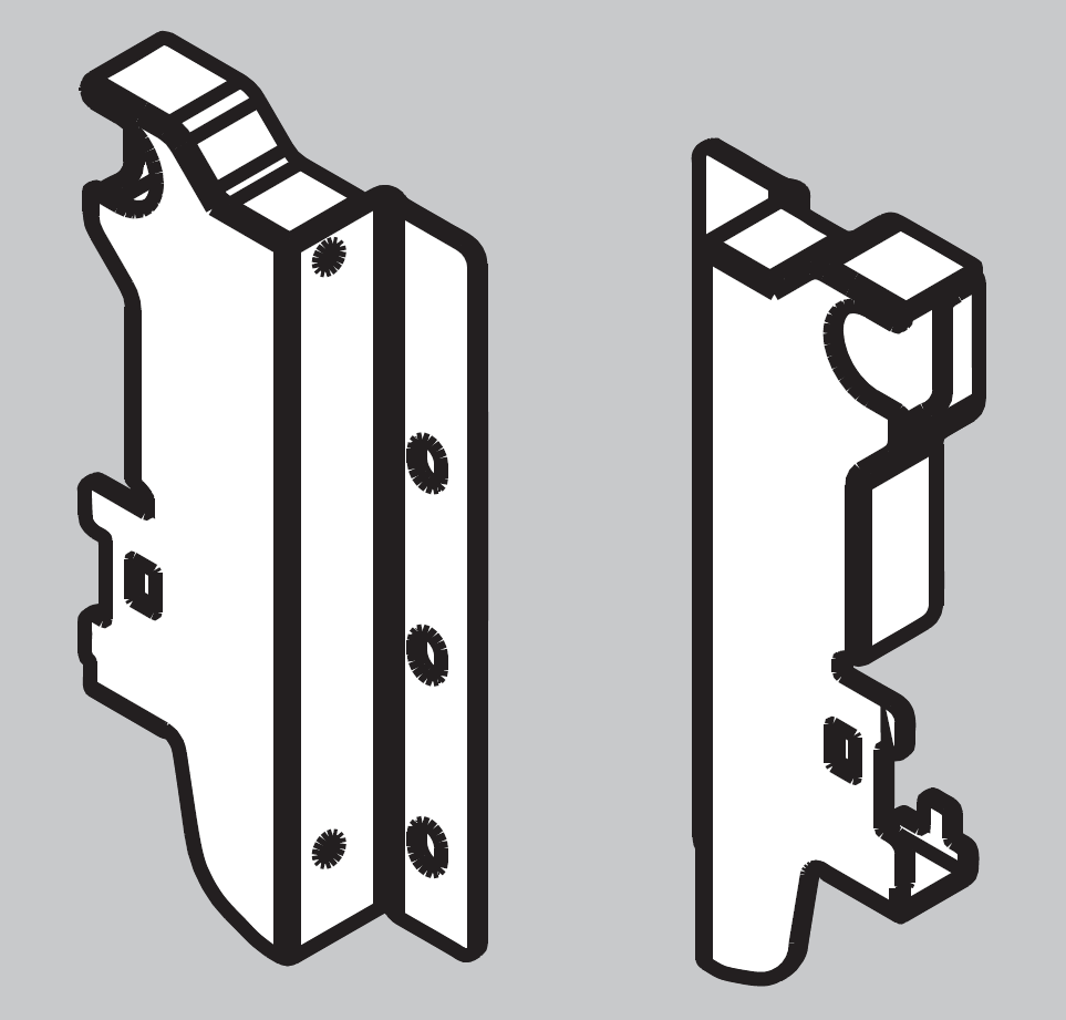 52786 Πισω στηριγματα πλατης συρταριου 86mm για 1 ντίζα (141mm)