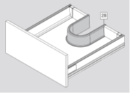 Αξεσουαρ σχηματος u για συρταρι νιπτηρα