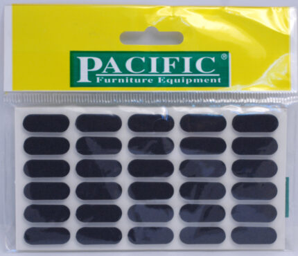 Αντιθορυβικό αυτοκόλλητο 22x8mm μαύρο 30τμχ.