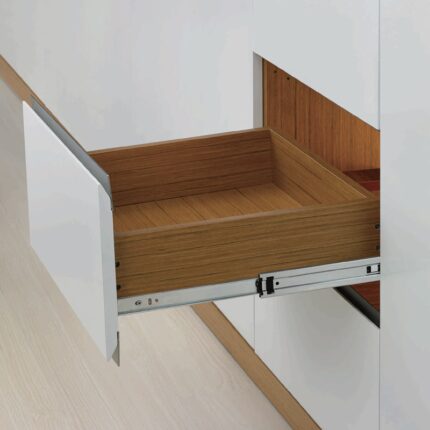 Οδηγός συρταριου τηλεσκοπικός 350mm push open