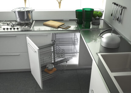 MAGIC CORNER SIGE ΑΡΙΣΤΕΡΟ ΜΕ ΦΡΕΝΟ CHROME