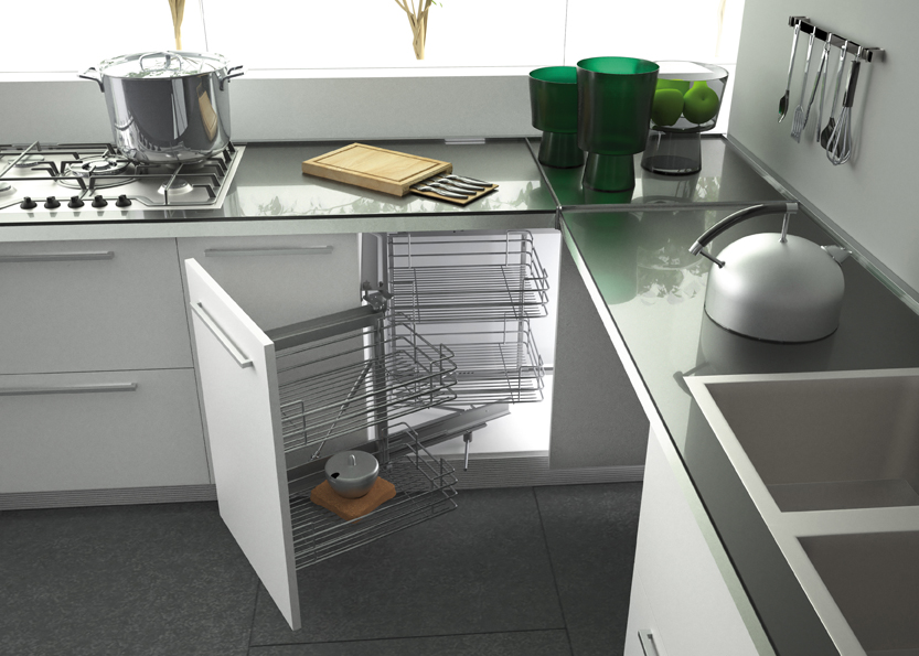 62560 MAGIC CORNER SIGE ΑΡΙΣΤΕΡΟ ΜΕ ΦΡΕΝΟ CHROME