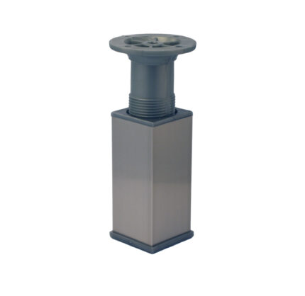Πόδι αλουμινίου 40x40mm 200mm νίκελ ματ