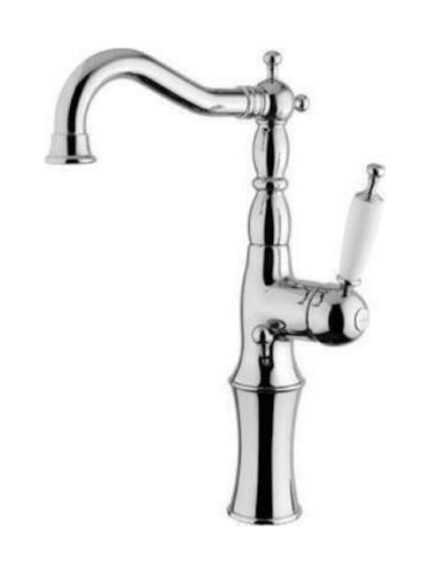 Μπαταρία Νιπτήρα Ψηλή Ρετρό Chrome