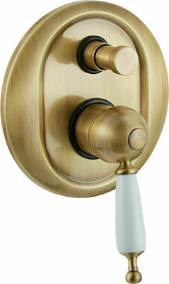 Μίκτης Μπαταρίας Εντοιχισμού Ντουζιέρας 2 Εξόδων 6372-220300