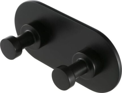 Κρεμάστρα 2 αγκίστρων Black matt 6515-400
