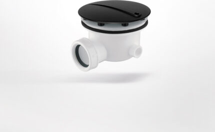 Βαλβίδα Σιφώνι Ντουζιέρας Basic 6590 Black Matt