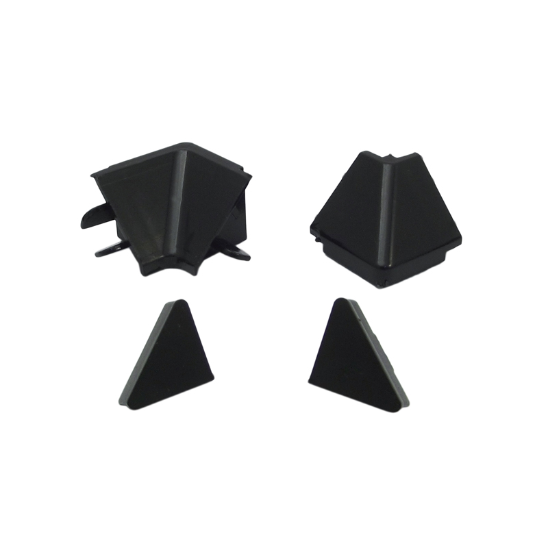 67397 KIT ΓΩΝΙΕΣ andamp; ΤΕΡΜΑΤΑ ΓΙΑ ΑΡΜΟΚΑΛΥΠΤΡΟ ΙΣΙΟ ART12 1.5X1.5cm ΜΑΥΡΟ