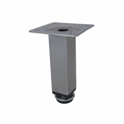 Πόδι τετράγωνο 25Χ25 Υ100mm νίκελ σατινέ