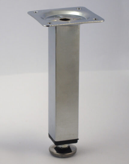 Πόδι τετράγωνο 25Χ25 Υ150mm νίκελ σατινέ