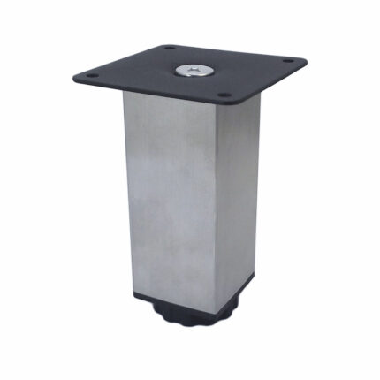 Πόδι τετράγωνο 38x38 Υ150mm νίκελ σατινέ βάση ζάμακ