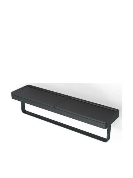 Εταζέρα με πετσετοκρεμάστρα και σχισμή αποστράγγισης 42 x 10,8 x 10,5 εκ. Black matt 8853-400