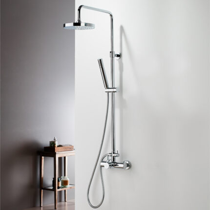 Μπαταρία ντους 2 εξόδων με κολώνα Taya 40065