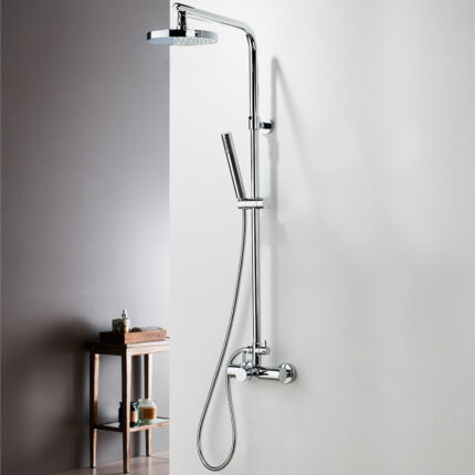 Μπαταρία ντους 2 εξόδων με κολώνα Taya 40066