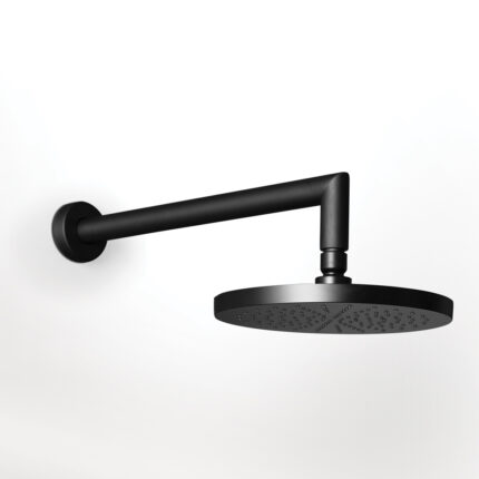 Βραχίονας τοίχου με κεφαλή ντους R50809+E044075 black matt