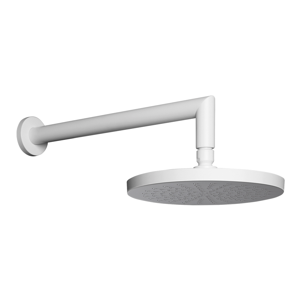 PROD_72079DET0_1 Βραχίονας τοίχου με κεφαλή ντους R50809+E044075 white matt
