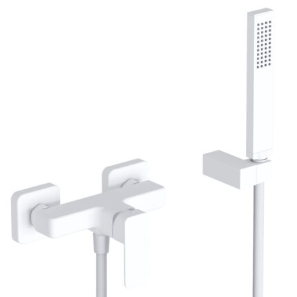 Μπαταρία ντουσιέρας Quadra 144150 white matt