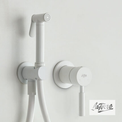 Μίκτης εντοιχισμού 2 οπών Flush mix 12211 white matt