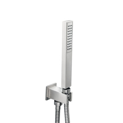 Επίτοιχη παροχή νερού ½’’, μαζί με τηλέφωνο και άθραυστο σπιράλ 1,5μ C20141 inox