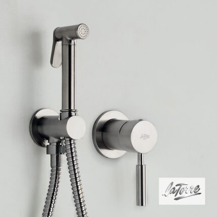 Μίκτης εντοιχισμού 2 οπών Flush mix 12211 inox