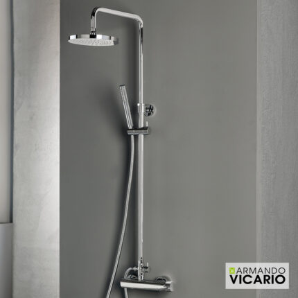 Μπαταρία ντους 2 εξόδων με κολώνα Industrial 512065 chrome