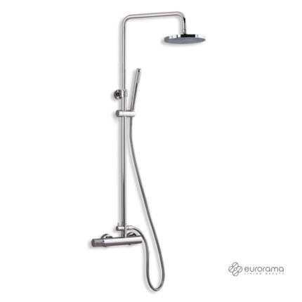 Μπαταρία ντους 2 εξόδων με κολώνα Eletta Tecno 167065 chrome