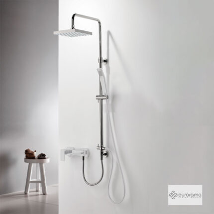 Κολώνα ρυθμιζόμενου ύψους με εκτροπέα Square 51400S inox