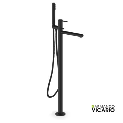 Μπαταρία λουτρού επιδαπέδια Cyrcus 700065 black matt