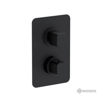 Θερμοστατικός μίκτης 2-3 εξόδων με εκτροπέα Thermo 750033NQSL black matt