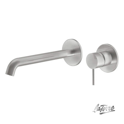 Μπαταρία νιπτήρος από ανοξείδωτο χάλυβα Inox AISI 316 Elle 35032 inox brushed