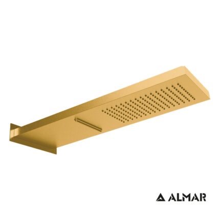 Κεφαλή ντους με καταρράκτη Smart E044199 PVD gold brushed