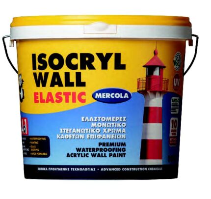 Καθαρό ακρυλικό ελαστομερές στεγανωτικό χρώμα καθέτων επιφανειών WALL ISOCRYL ELASTIC
