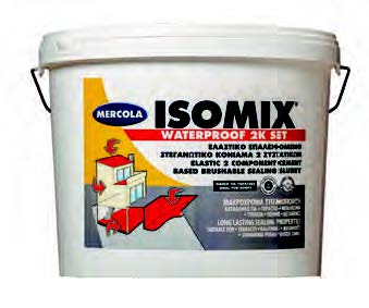 Εύκαμπτο επαλειφόμενο στεγανωτικό τσιμεντοκονίαμα 2 συστατικών ISOMIX WATERPROOF ELASTIC 2K