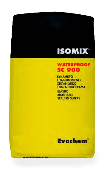 Εύκαμπτο επαλειφόμενο στεγανωτικό τσιμεντοκονίαμα 1 συστατικού ISOMIX WATERPROOF SC 900