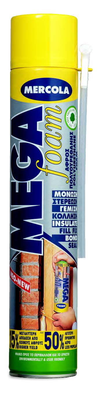 Αφρός πολυουρεθάνης επαγγελματικών προδιαγραφών MEGAFOAM