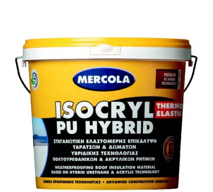 Ενεργειακό - βιοκλιματικό επίχρισμα ταρατσών ISOCRYL PU HYBRID THERMO ELASTIC
