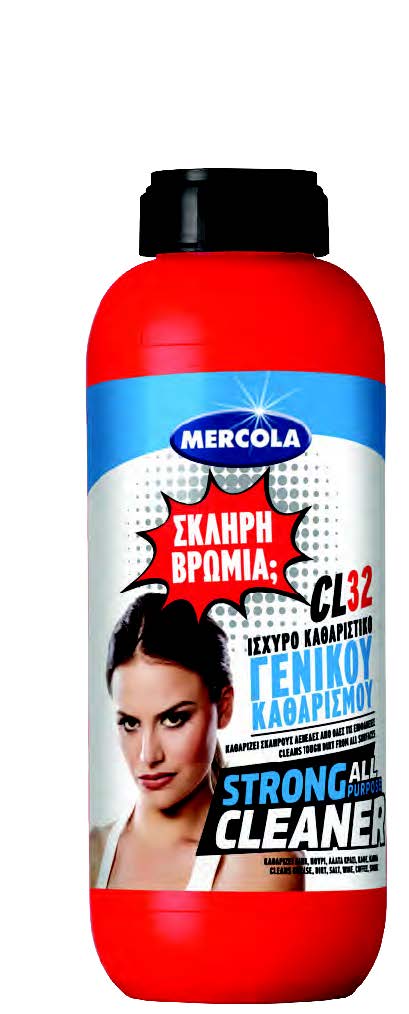 Ισχυρό πολυκαθαριστικό για δύσκολους λεκέδες CL 32 STRONG ALL PURPOSE CLEANER