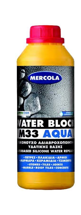 Διαφανές σιλικονούχο αδιαβροχοποιητικό υδατικής βάσης WATER BLOCK M33 AQUA