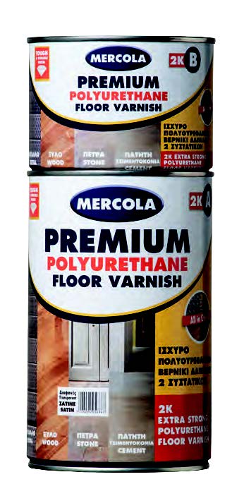 Πολυουρεθανικό - ακρυλικό βερνίκι δαπέδων 2 συστατικών για ξύλο - τσιμέντο - πέτρα - μέταλλο PREMIUM FLOOR VARNISH