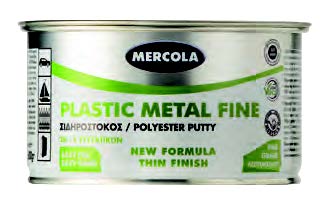 Σιδηρόστοκος ψιλός 2 συστατικών για γέμισμα – φινίρισμα μικρού πάχους ΠΕΡΙΓΡΑΦΗ PLASTIC METAL FINE
