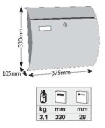 Γραμματοκιβώτιο ΒΕΡΟΝΑ (ΑΝΘΡΑΚΙ)