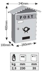 Γραμματοκιβώτιο ΚΟΛΩΝΙΑ (ΜΑΥΡΟ)