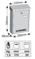 Γραμματοκιβώτιο ΠΑΡΙΣΙ (ΛΕΥΚΟ)
