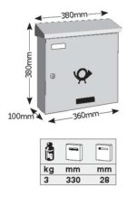 Γραμματοκιβώτιο ανοξείδωτο