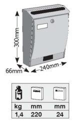 Γραμματοκιβώτιο ΒΟΝΝΗ (ΛΕΥΚΟ)