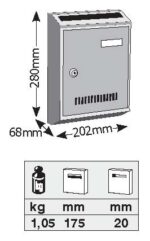 Γραμματοκιβώτιο ΛΥΩΝ (ΛΕΥΚΟ)